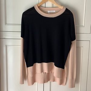 Derek Lam 10 Crosby Blush/Black Sweater Size XS